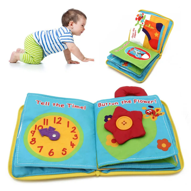 1PC Intelligence development Cloth Bed Cognize Book Educational Toy for Baby