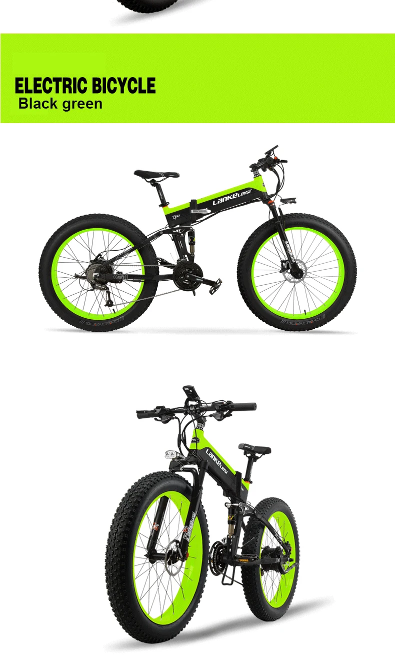 Cheap Powerful Electric Scooter 2 Wheels Electric Bicycle 500W 48v Fat Tire Snow/Beach Foldable Electric Mountain Bicycle For Adult 16