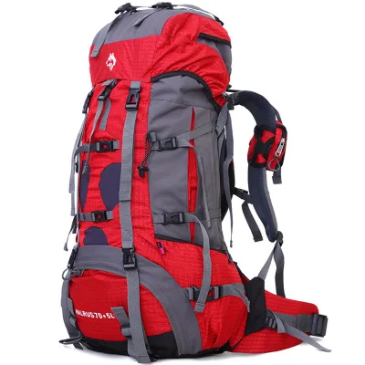 

Outdoor Heavy-duty Mountaineering Bag Wholesale 70+5l Professional Nylon Waterproof Hiking Shoulder Backpack CD50