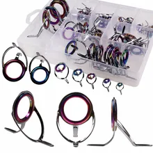 75 Pcs Fishing Rod Guides Guide Repair Kit Double Leg Rainbow Colorful Ceramic Rings Fishing Rod Guides Tip Tops Rod Accessories insight guides beijing smart guide