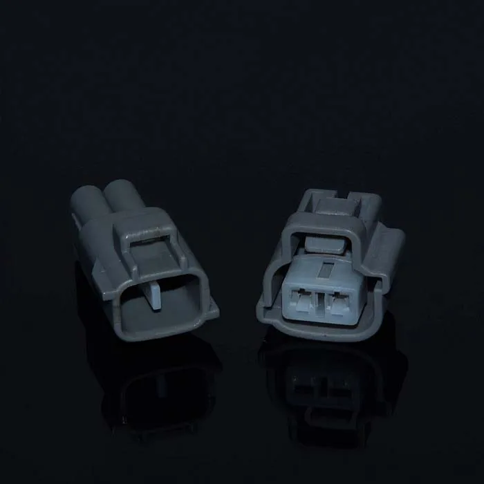 2 Pin автомобильных противотуманных фар Plug указатель поворота светильник гнездового разъема мужской с клеммами и резиновые уплотнители