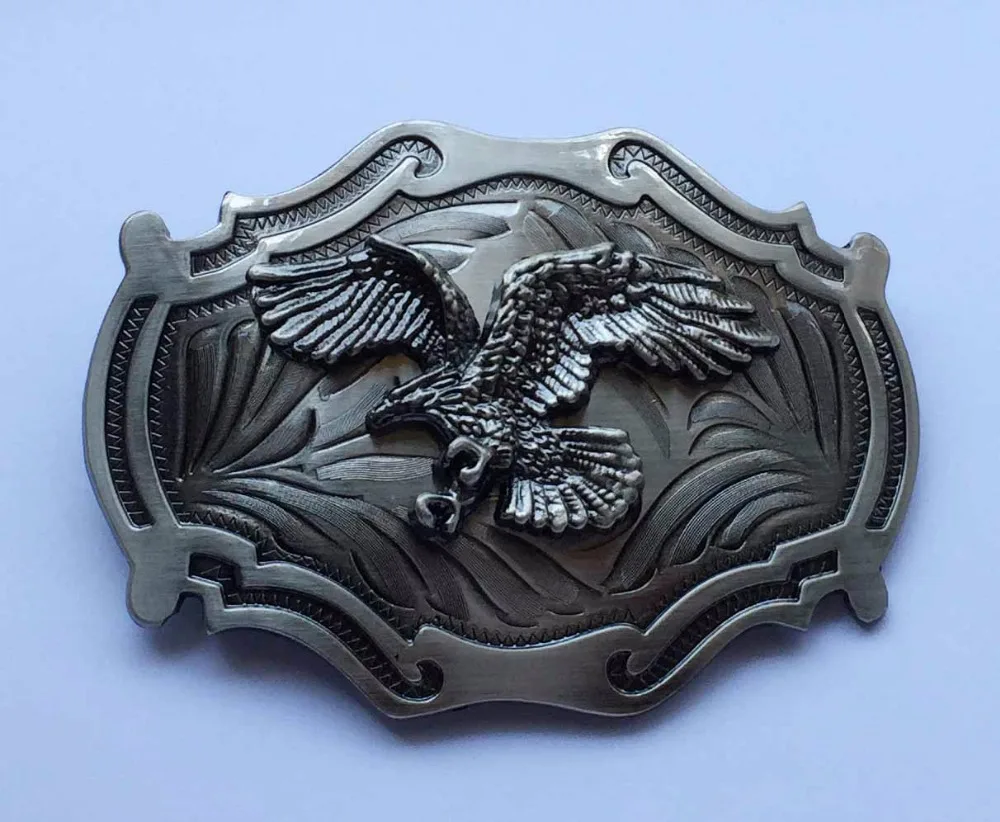 

Flying Eagle Western Belt Buckle Gun Metal suitable for 4cm wideth belt with continous stock