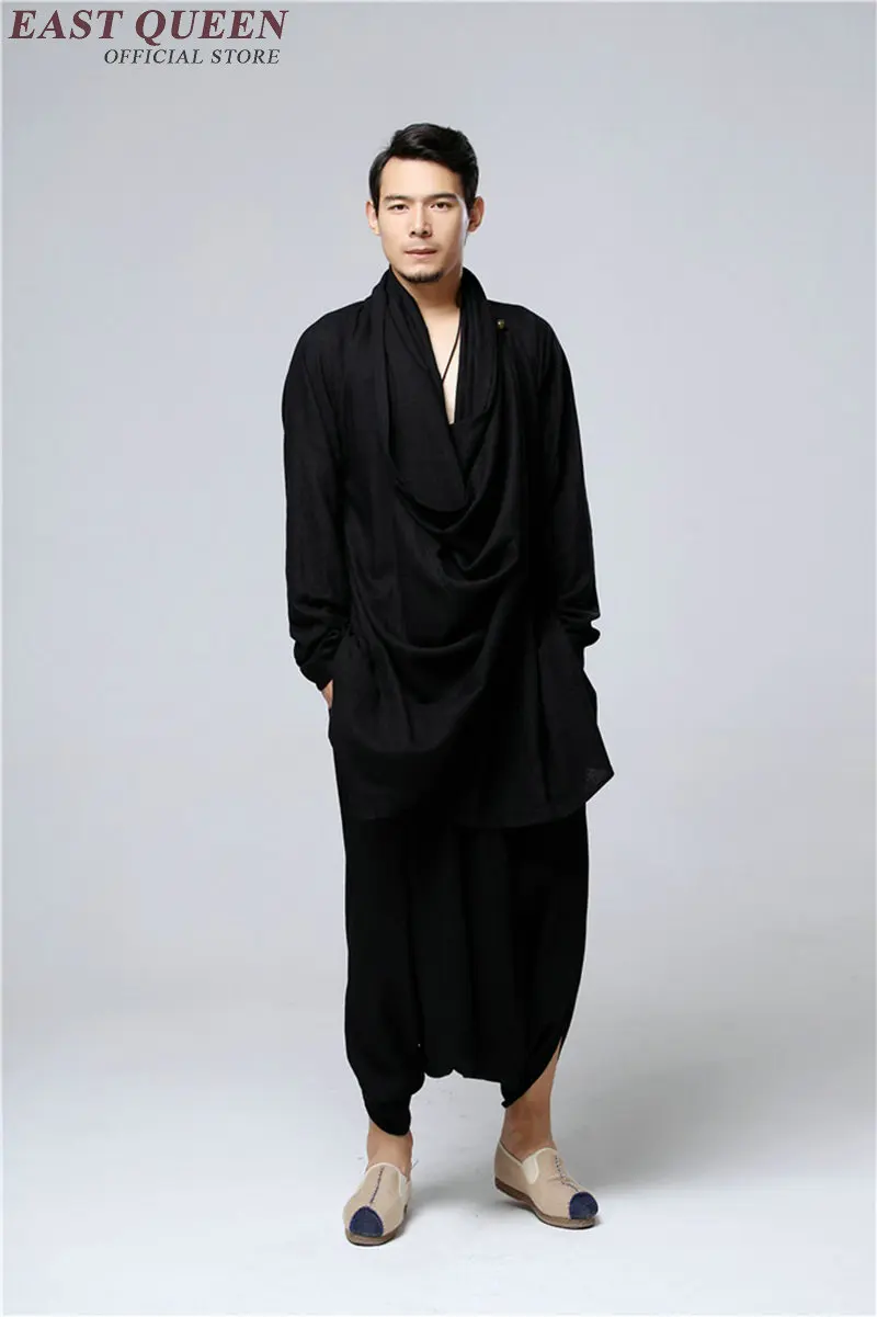 Одежда в стиле Дзен традиционная китайская одежда для мужчин одежда для кунг-фу одежды стиля Востока для мужчин KK1610 H - Цвет: 1