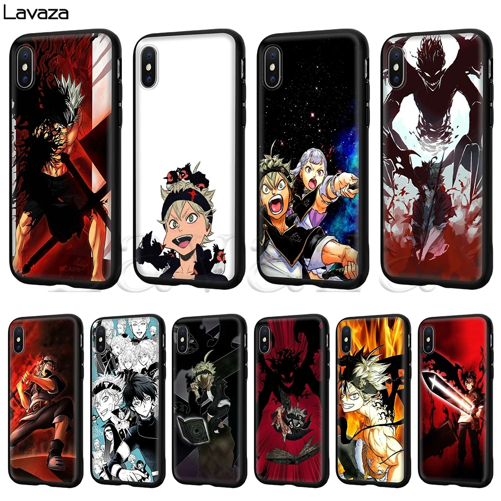 

Lavaza Black Clover Silicone Soft Case for iPhone 11 Pro XS Max XR X 8 7 6 6S Plus 5 5S SE