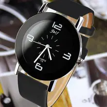 Кожаный модный бренд браслет часы для женщин мужчин дамы кварцевые часы наручные часы relogio feminino masculino