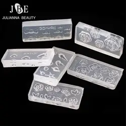 10 шт. 3D Акриловые трафареты для шаблоны для ногтей маникюр самодельные Украшения для ногтей инструмент DIY алмаз мороженое ногтей Шаблоны