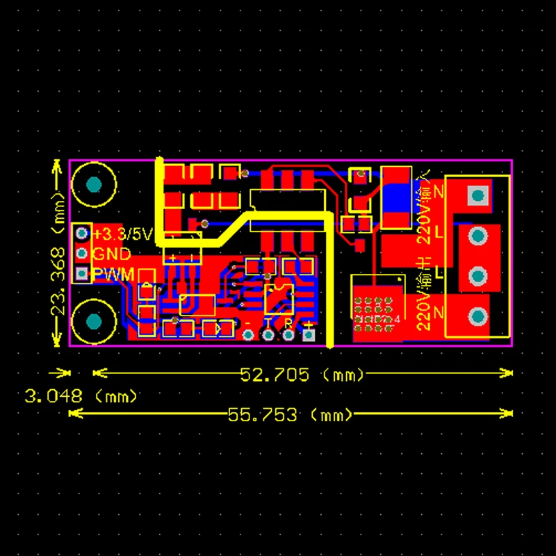 Módulo de Isolamento do Tiristor do Controlador Módulo de Regulação da Velocidade do Motor Regulador Escurecimento Voltgae Pwm 220v 5 Módulo de isolamento do tiristor do controlador