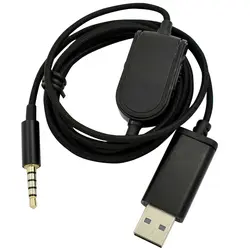 USB регулятор громкости игровая гарнитура 3,5 мм разъем для наушников кабель проводной удлинитель Электронные Наушники стерео аудио 2 м для