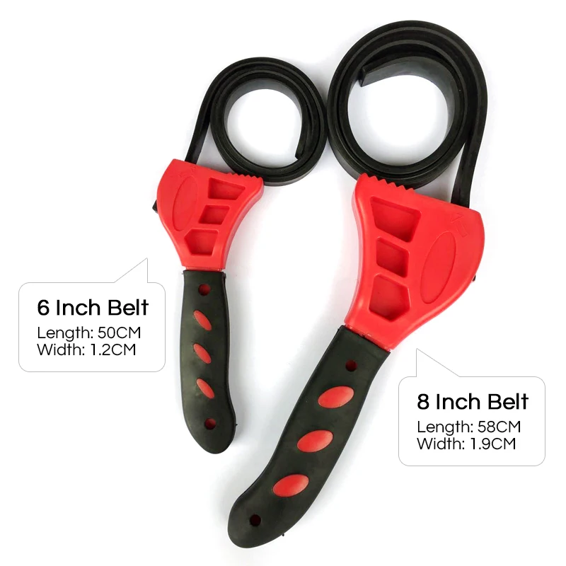 

Rubber Strap Adjustable Wrenches Multi Tool Universal Wrench Use for Any Shape Opener Tool Car Repair Tools Wrench Set