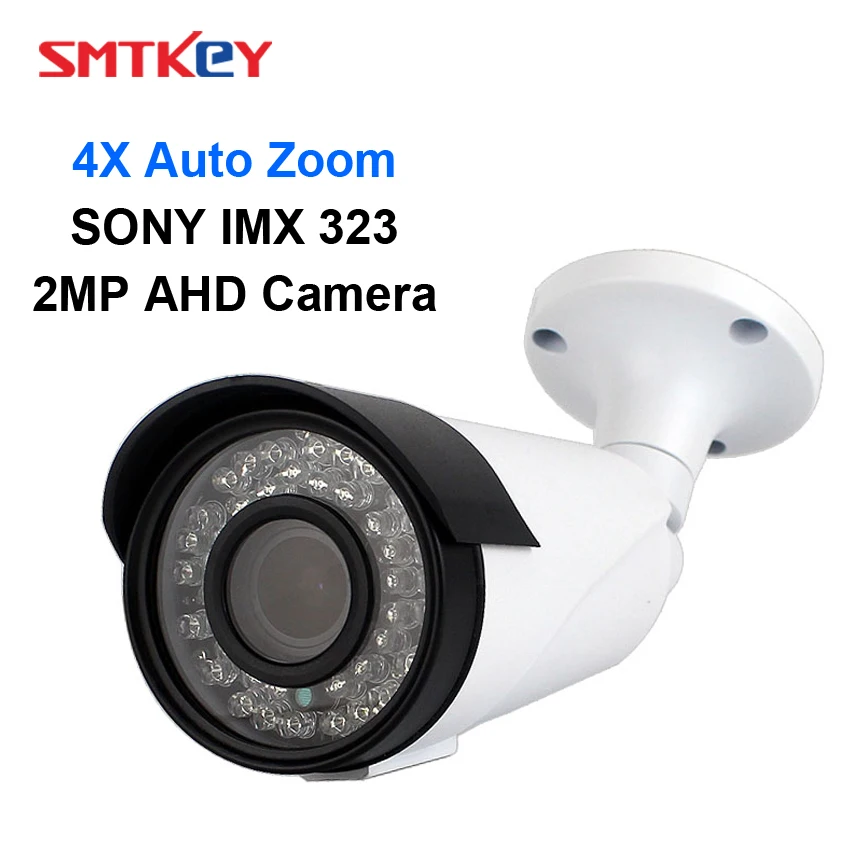 OSD кабель 4X мотор зум 2MP AHD камера 1080 P SONY IMX323 AF 2 8-12 мм Водонепроницаемая CCTV |