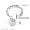 Gold Love Heart Charm Bracelets For Women Accessories Silver Color Link Chain Bileklik Bracelets & Bangles Trendy Jewelry 2022 ► Photo 2/6