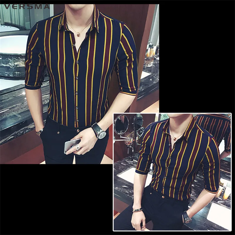 Stripe Shirt Men PU27 – iawear