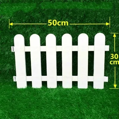 5 шт./компл. Пластик забор легко собирающийся студийный Фото Белый Европейский Стиль вставка наземный Тип Пластик заборы для сада countryyard Декор - Цвет: 30X50CM
