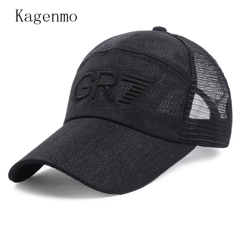 Gorras de béisbol de malla con letras para hombre y mujer gorro aju Gorras de béisbol de malla con letras para hombre y mujer gorro aju
