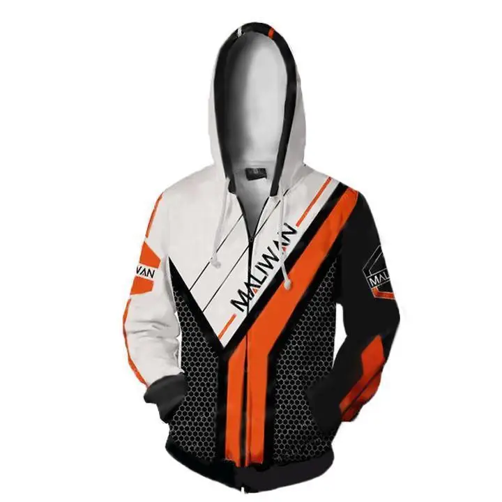 Borderlands 2 MALIWAN Hoodie Sweatshirt Costume zip up Coat Jacket Halloween New