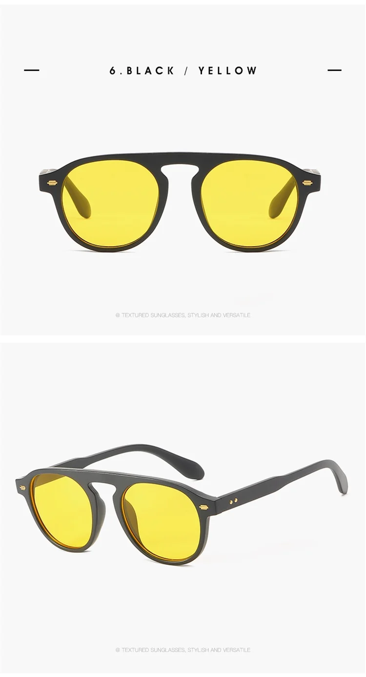 Модные солнцезащитные очки в стиле Джони Депп лемтош, винтажные круглые линзы океана, фирменный дизайн, солнцезащитные очки Oculos De Sol
