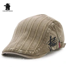 Брендовые мужские козырьки, модные, Ретро стиль, чистый цвет, высокое качество, хлопок, регулируемые, повседневные, Visot для мужчин, DSQ, шапка, береты, AE11949