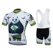 SGCIKER funny maillot Kungfu Panda summer Short sleeve quick-dry Cycling jersey breathable bike clothing MTB Ropa Ciclismo