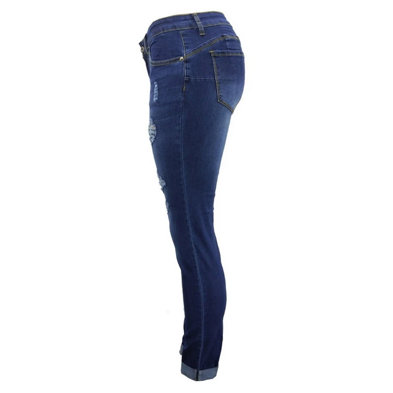 OEAK, женские джинсы, пуш-ап, узкие штаны, винтажные, с дырками, стрейчевые, эластичные, тонкие джинсы, брюки, размер плюс, Mujer