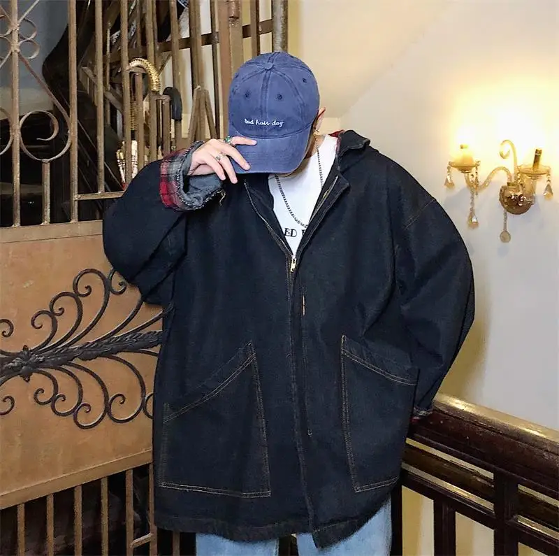 Новинка весны 2019 джинсовое свободное Трендовое пальто уличная одежда chaqueta hombre