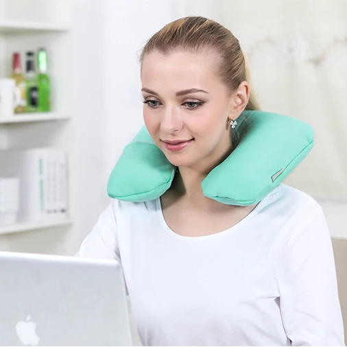 Folding Inflatable U Shape Air Pillow Outdoor Travel Neck Blow Up