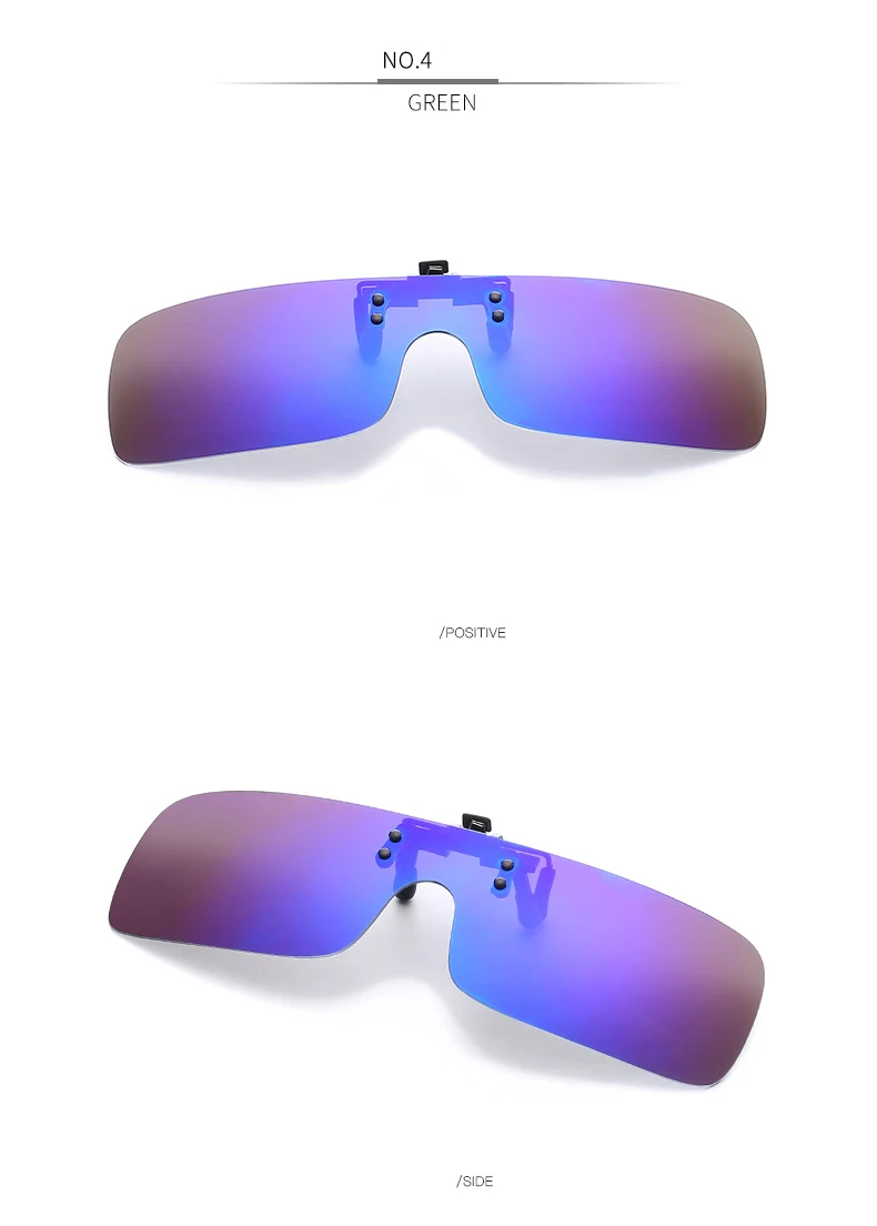 Квадратные поляризованные солнцезащитные очки на застежке для женщин и мужчин, негабаритные солнцезащитные очки для вождения, поляризованные линзы ночного видения, анти-УФ/уфв 608