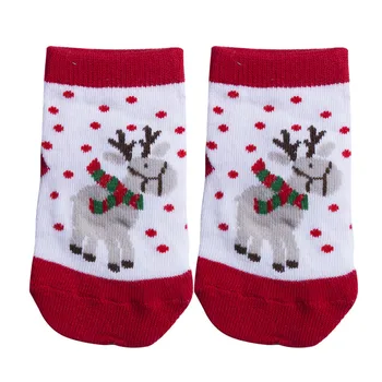 

Christmas Kids Girls Cartoon Socks Boy Cotton Cute Anti-skid Low Cut Print Socks Girl Xmas Gift 1-5 Years