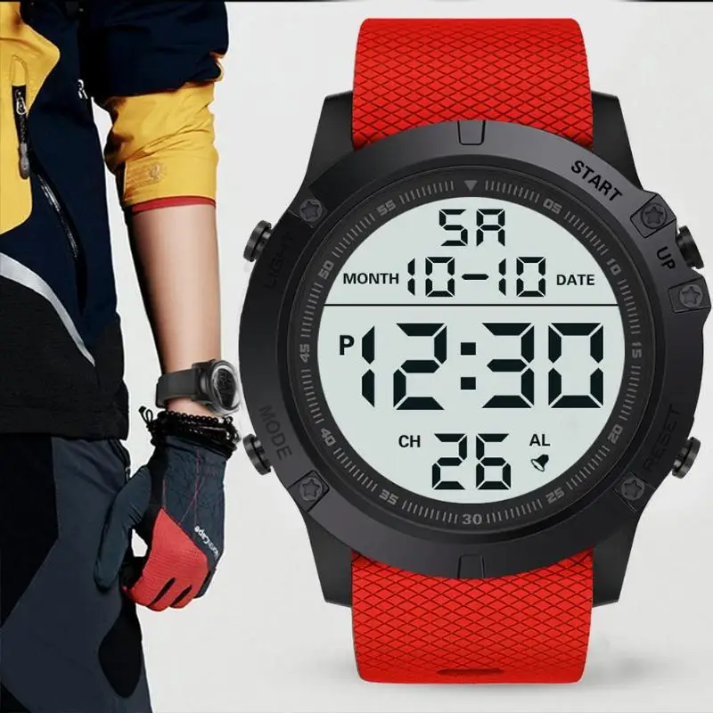 

Luxury Sports Watch Men Analog Digital Military Silicone Army Sport LED Horloges Wrist Watches Men Relogio Masculino Gifts