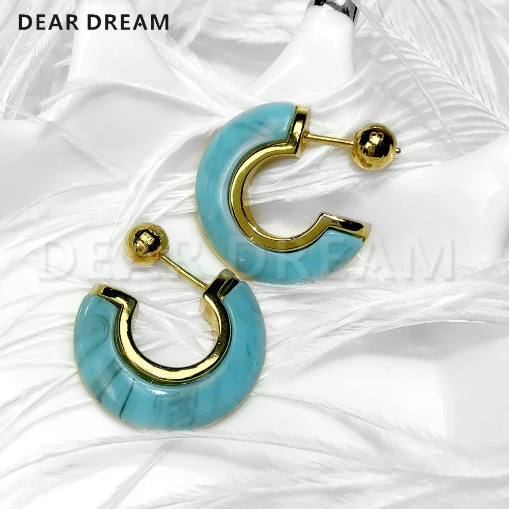 

2019 New Hot Sell Small Earrings Fashion Personality Blue Earring Jewelry For Women Girl Jewelry Fashion