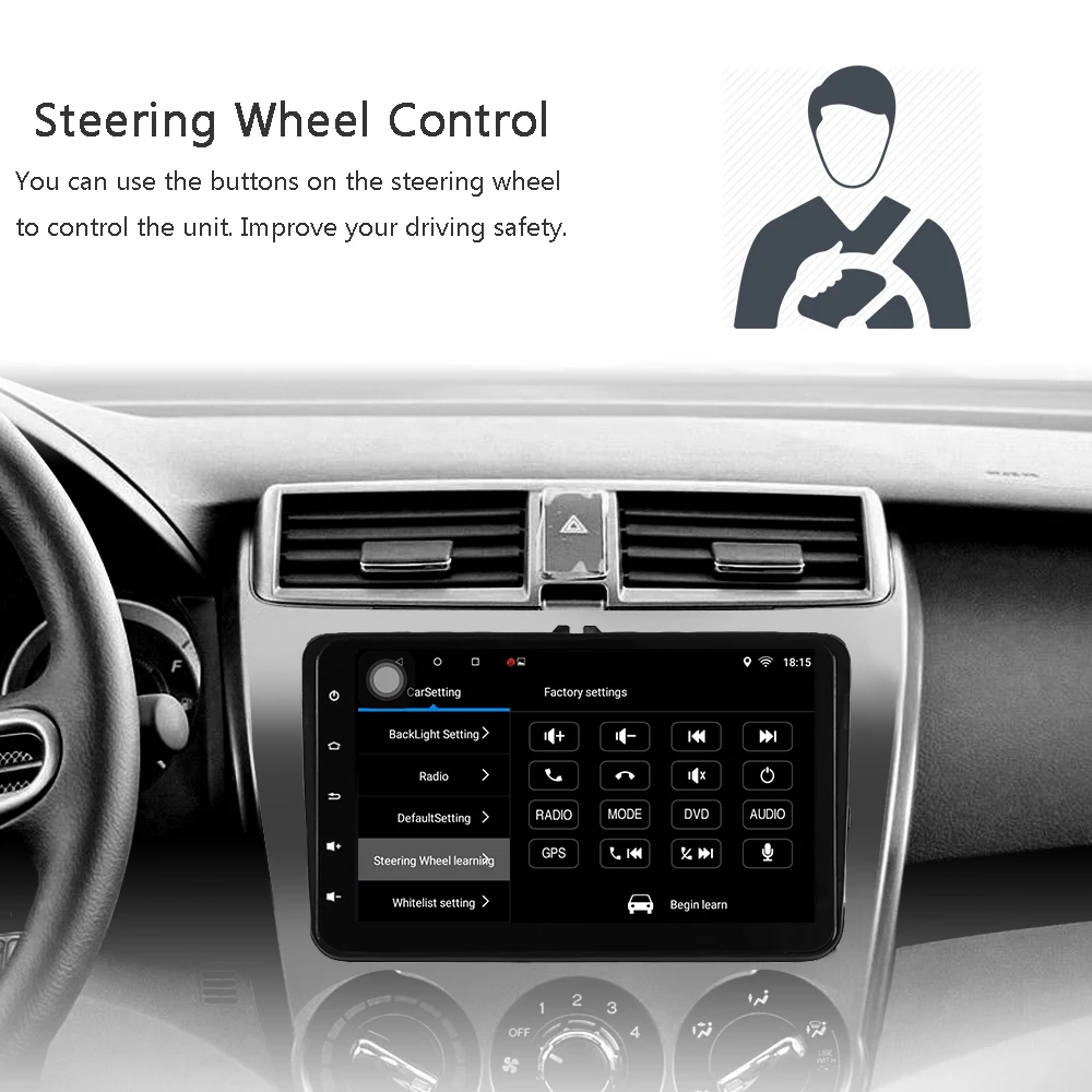 Perfect S8 Panlelo 8 Inch For Volkswagen Android 8 Car Stereo 2 Din Multimedia Player Music Video 1080P GPS Navigation Auto Radio AM/FM 7