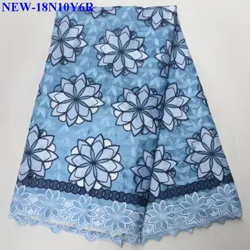 

African Lace Fabrics High Quality Cotton Lace Swiss Voile Fabric With Stone Swiss Voile Lace In Switzerland MIM-006