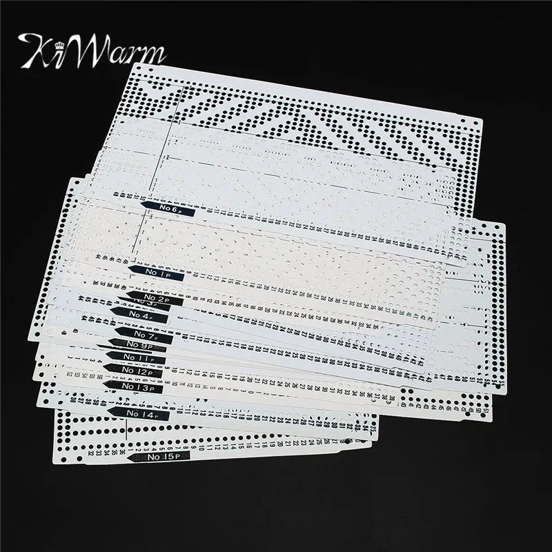 

KiWarm Hot Selling 15pcs/set Pre Punched Card Kit For KH260 Knitting Needlework Machine Accessories Parts