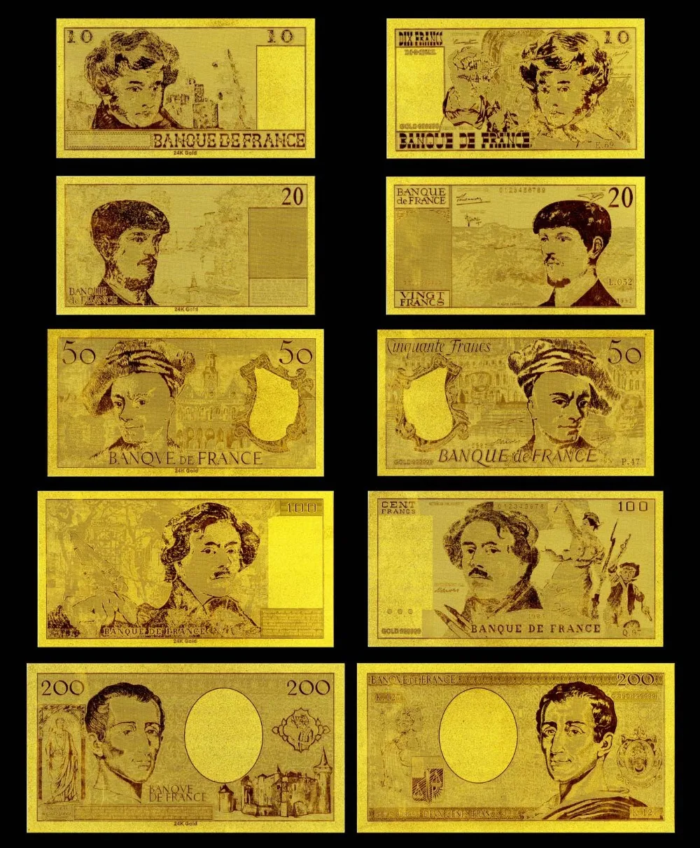 1994year Франция 100 Франк банкнота золото принимаем смешанные оптом