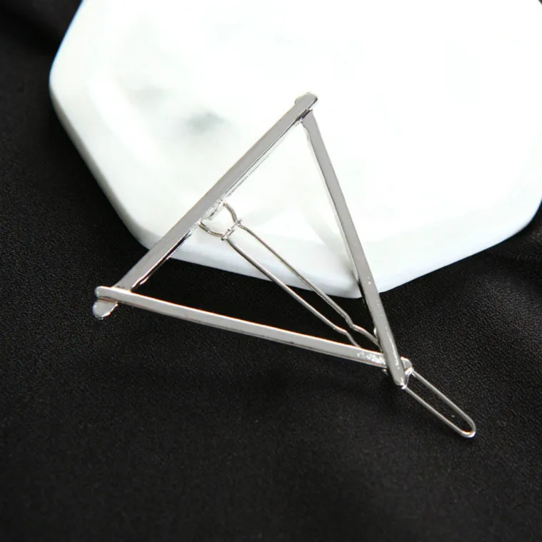 Круглый популярный лист треугольной формы шпильки металлические женские ножницы для девочек Луна заколка для волос зажим, аксессуар для волос украшение