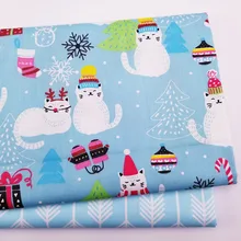 Кот стрела печать саржевая хлопковая ткань стеганая текстильная ткань DIY швейная ткань ребенок и ребенок дышащая хлопковая ткань