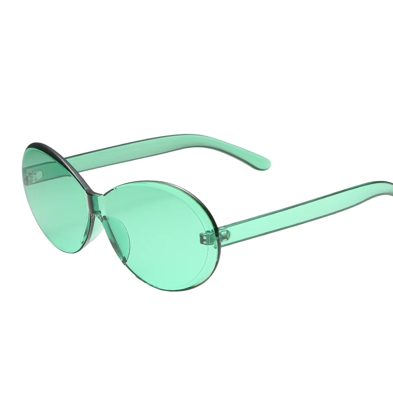 Brand Design Sunglasses Women New Retro Colorful Oval Transparent Fashion Sun Glasses UV400 DropShipping