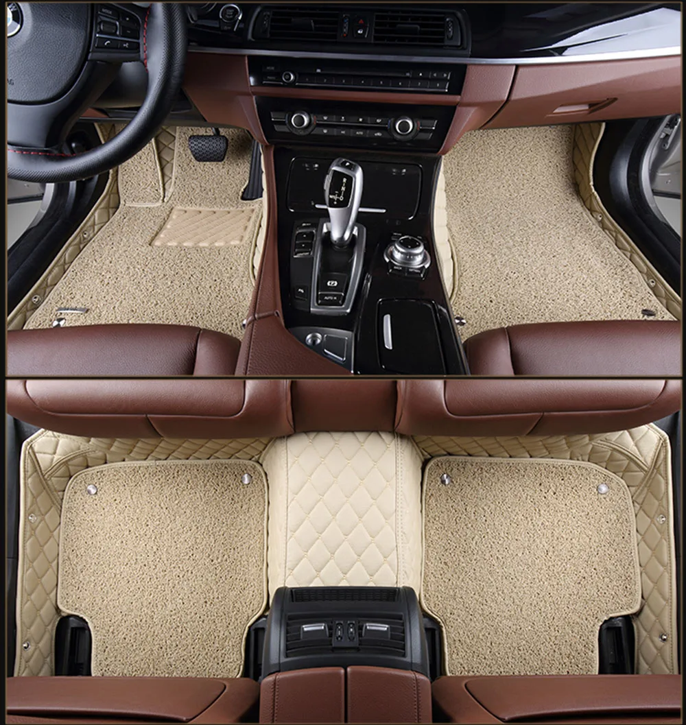 Topmats двойной слой коврики для VOLVO C30 пол ковры автомобиль защиты пользовательские