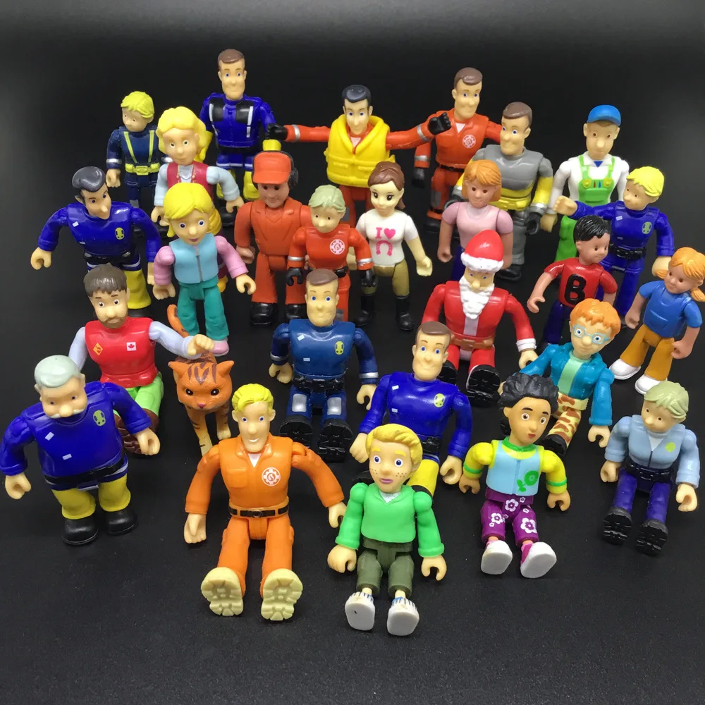 

20pcs Original joint movable Fireman Sam Action PVC Toys for kids