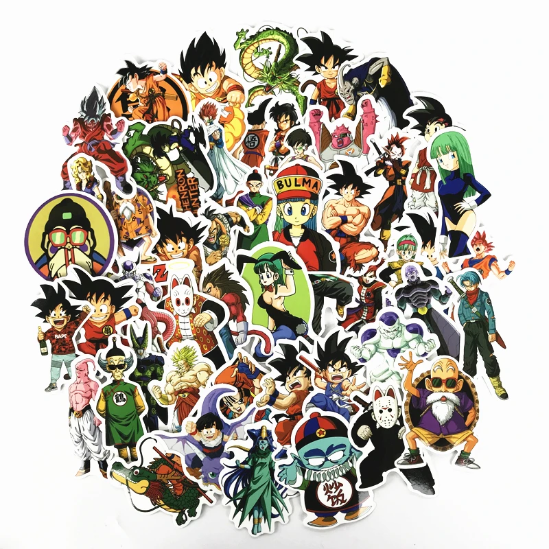 100 Pcs Super Saiyan Dragon Ball Z Goku Stickers Decal Anime For Laptop Phone Dragonball Z Collectibles 100 Pcs Super Saiyan Dragon Ball Z Goku Stickers Decal Anime For Laptop Phone Dragonball Z Collectibles