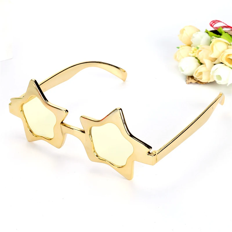 Прозрачные солнцезащитные очки с пятиконечной звездой для женщин и мужчин, милые вечерние очки со звездами, солнцезащитные очки UV400 L2