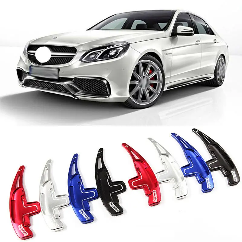 Savanini Alloy Add-On Steering Wheel DSG Paddle Shifters Extension For Mercedes Benz E63 AMG 2007