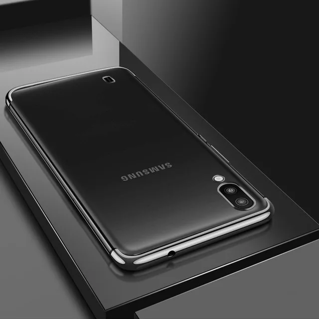 Чехол OLLIVAN для samsung Galaxy A50, роскошный мягкий прозрачный чехол с лазерным покрытием для samsung A40 A30 A70 S10 S9 S8 Plus A50 A505F, чехол - Цвет: Clear Silver