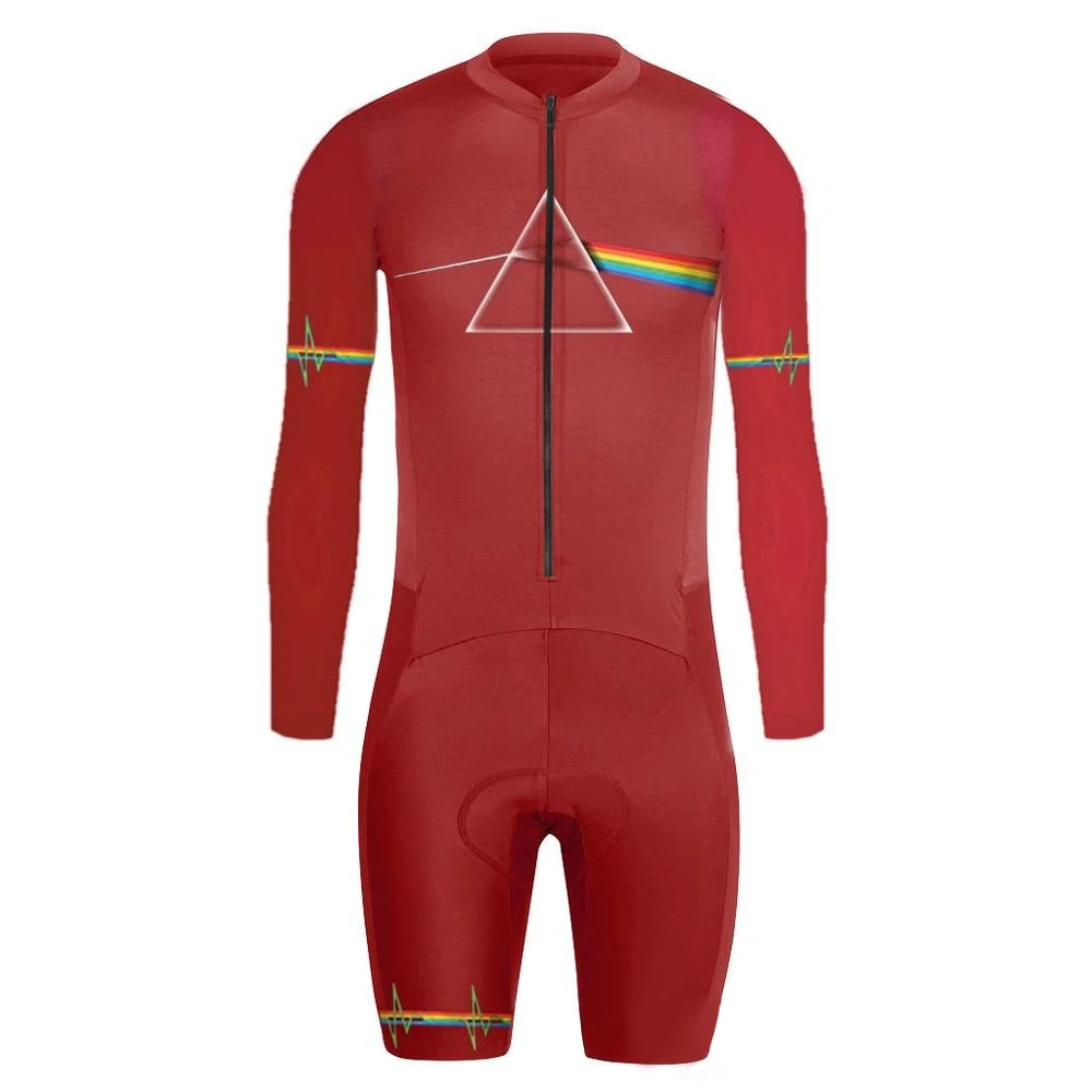 Pro Trisuit Breathable Long Sleeve Racing Wear Cycling Jersey Skinsuit Quicy Dry 7 Colors Tri Suit Cycling Clothing Suit