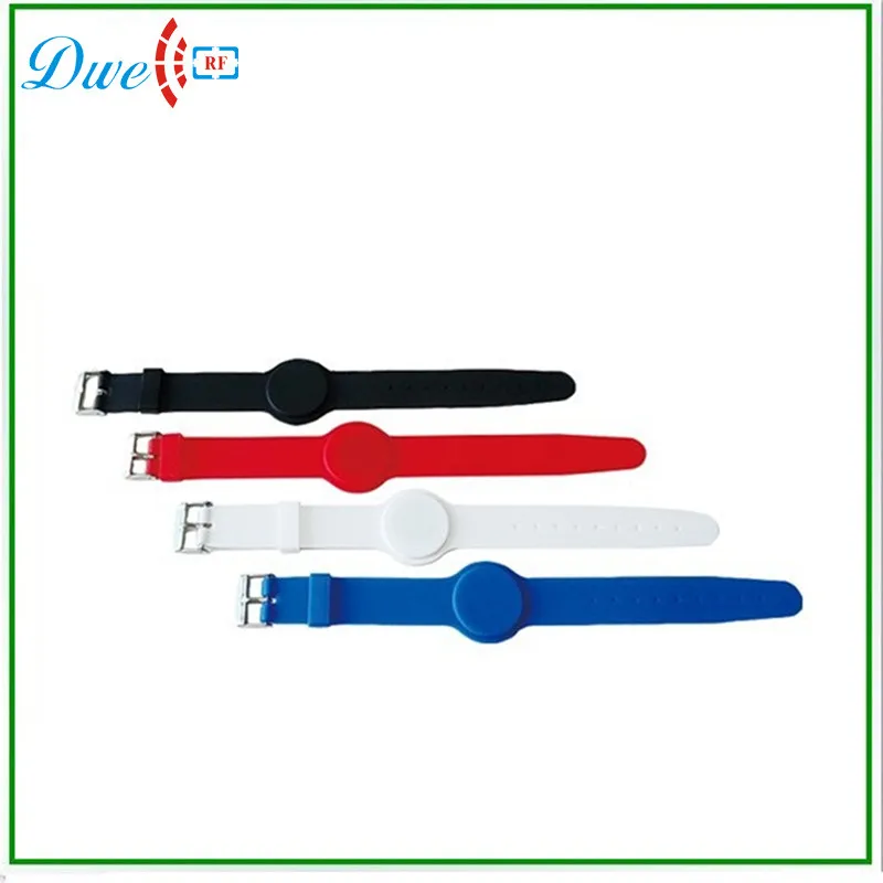 

DWE CC RF Mixed color 125khz waterproof adjustable fit wristband for swimming pool