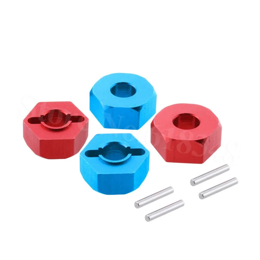 4 шт. алюминиевые детали для замены автомобиля 12 мм|12mm wheel hex|rc car partswheel hex 12mm |