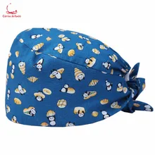 Операционная ICU доктора и медсестры из чистого хлопка с принтом общая шапочка-тыква мультфильм