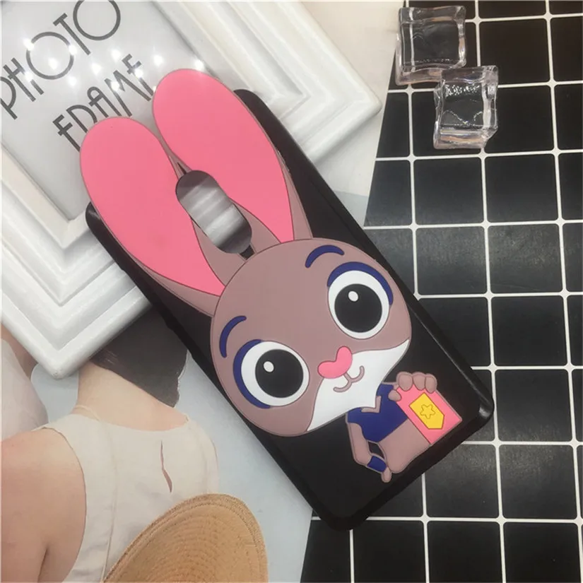 

for Coque Leagoo M5 Case Cover for Leagoo M5 Silicone TPU Black Clear Transparent Case Soft Cartoon Rabbit Funda