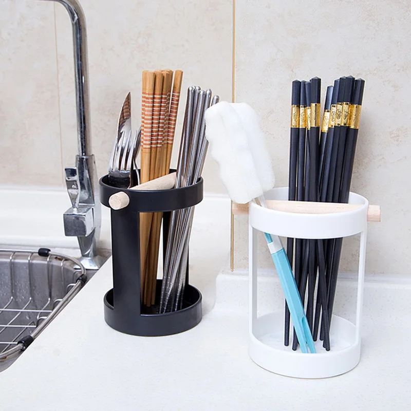 

IVYSHION Multi-purpose Kitchen Storage Boxes Knife And Fork Chopsticks Drain Rack Chopsticks Tube Tools