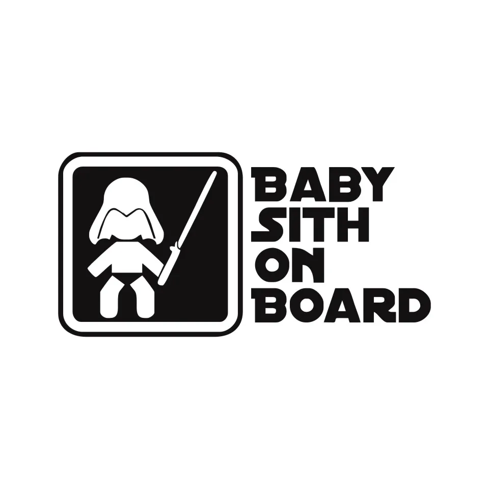 Anycuros BABY SITH ON BOARD Star War Car Styling Decal Creative Vinyl Car Sticker 19.19 (5)