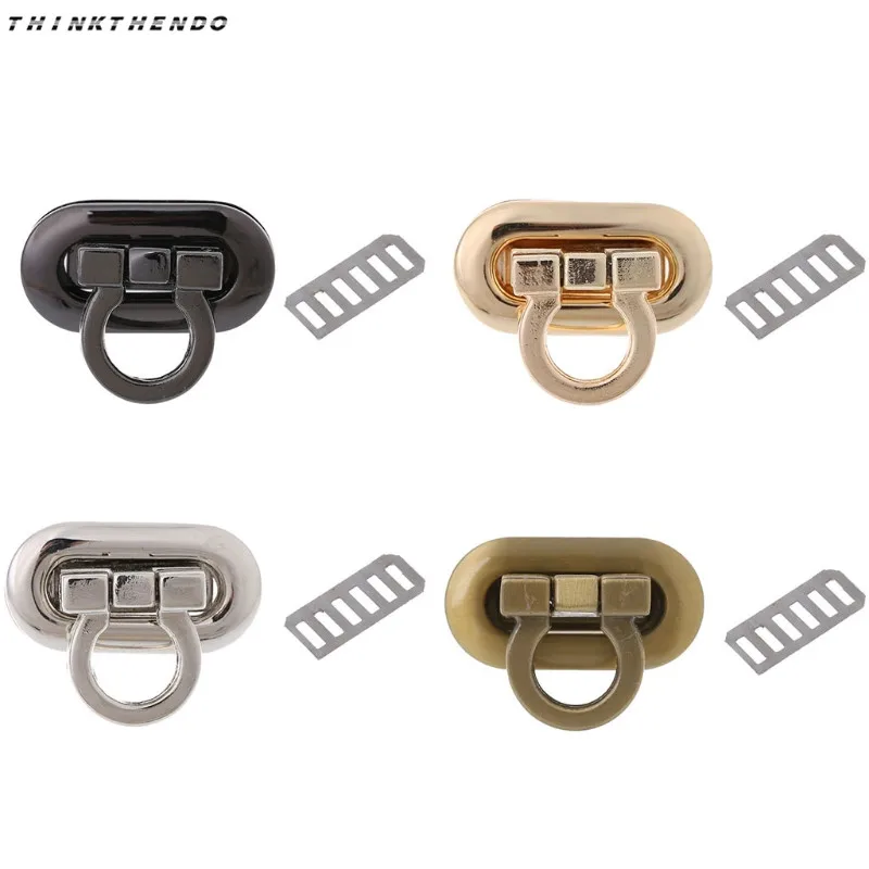 

Fashion Women Alloy Handbag Bag Accessories Buckle Twist Turn Lock Snap Clasps Closure for Purse Handbag Bag
